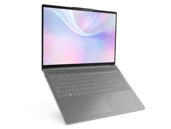 IdeaPad pastel edition, open at an angle